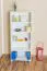 Regal Kiefer massiv Vollholz weiß lackiert Junco 50B - Abmessung 195 x 80 x 42 cm