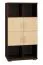 Regal Trelew 28, Farbe: Wenge / Ahorn - 156 x 80 x 41 cm (H x B x T)