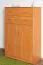 Kommode Kebumen 07, Farbe: Erle - Abmessungen: 120 x 80 x 40 cm (H x B x T)