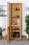 Vitrine Jussara 03, Farbe: Natur, Eiche teilmassiv – 201 x 69 x 42 cm (H x B x T)