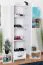 Kinderzimmer - Schrank Frank 05, Farbe: Weiß / Grau - 189 x 45 x 40 cm (H x B x T)