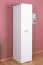 Jugendzimmer - Drehtürenschrank / Kleiderschrank Dennis 02, Farbe: Esche / Weiß - Abmessungen: 188 x 45 x 52 cm (H x B x T)