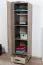 Drehtürenschrank / Kleiderschrank Sichling 17, Rahmen Links, Farbe: Eiche Braun - Abmessungen: 193 x 50 x 58 cm (H x B x T)