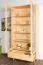 Vitrine Kiefer massiv natur Aurornis 10 - Abmessungen: 200 x 96 x 40 cm (H x B x T)