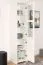 Vitrine Badus 12, Farbe: Weiß - 201 x 49 x 44 cm (H x B x T)