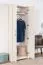 Schrank Falefa 12, Farbe: Elfenbein - 191 x 78 x 39 cm (H x B x T)