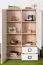 Kinderzimmer - Kommode Benjamin 27, Farbe: Buche / Weiß - 134 x 86 x 37 cm (H x B x T)
