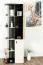 Jugendzimmer - Schrank Aalst 05, Farbe: Eiche / Creme / Schwarz - Abmessungen: 190 x 60 x 40 cm (H x B x T)