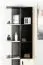 Jugendzimmer - Schrank Aalst 05, Farbe: Eiche / Creme / Schwarz - Abmessungen: 190 x 60 x 40 cm (H x B x T)