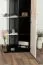 Jugendzimmer - Schrank Aalst 05, Farbe: Eiche / Creme / Schwarz - Abmessungen: 190 x 60 x 40 cm (H x B x T)