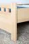 Kinderbett 80 x 200 cm | Massivholz: Buche | Natur Lackiert Abbildung
