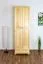 Kleiderschrank | 2 Drehtüren | 4 Fächer | 1 Schublade | mit Kleiderstange | 65 cm breit | Massivholz | Farbe: Natur Abbildung