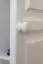 Kleiderschrank | 3 Drehtüren | 4 Schubladen | 3 Fächer | mit Kleiderstange | 120 cm breit | Massivholz | Farbe: Weiß Abbildung