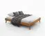 Doppelbett / Gästebett Engordany 11 | Buche Vollholz massiv | lackiert | Liegefläche: 160 x 200 cm | schlichtes Design | Farbe: Eiche Rustikal | hochwertige Verarbeitung