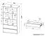 Jugendzimmer - Regal Alard 04, Farbe: Weiß - Abmessungen: 151 x 80 x 40 cm (H x B x T)