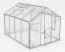Gewächshaus - Glashaus Rucola L7, Wände: 4 mm gehärtetes Glas, Dach: 6 mm HKP mehrwandig, Grundfläche: 6,40 m² - Abmessungen: 290 x 220 cm (L x B)
