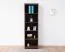 Regal Mojokerto 12, Farbe: Walnuss / Schwarz - Abmessungen: 194 x 55 x 39 cm (H x B x T)