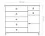 Schuhschrank 80 cm hoch