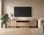 TV-Unterschrank Illgau 02, Cremona - Hellbraun, 57 x 197 x 38 cm, mit 2 Türen, 1 Klapptür und 4 Fächern, Push-to-open System, ABS-Kanten