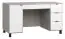 Schreibtisch Pantanoso 27, Farbe: Grau / Weiß - Abmessungen: 78 x 140 x 67 cm (H x B x T)