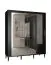 Schiebetürenschrank mit genügend Stauraum Jotunheimen 272, Farbe: Schwarz - Abmessungen: 208 x 180,5 x 62 cm (H x B x T)