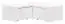 Jugendzimmer - Ecklowboard Marincho 13, Farbe: Weiß - Abmessungen: 35 x 105 x 106 cm (H x B x T)