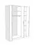 Drehtürenschrank / Kleiderschrank Muros 04, Farbe: Eiche Braun - 222 x 150 x 52 cm (H x B x T)