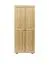 Kleiderschrank Holz natur 008 - Abmessung 190 x 80 x 60 cm (H x B x T)