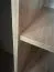 Kleiderschrank Tharo mit Schiebetüren in Schwarz/Eiche gehalten, viel Stauraum, auch für Wohnzimmer geeignet, Anti Staubbürsten, 235,2 x 130 x 45 cm