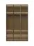 Kleiderschrank mit drei Glastüren Neiafu 06, inkl. Innenbeleuchtung, Farbe: Kaschmir, Soft-Close-Funktion, verstellbare Füße, Maße: 224 x 137 x 56 cm