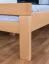 Kinderbett / Jugendbett "Easy Premium Line" K8, 120 x 200 cm Buche Vollholz massiv Natur