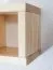 Hängeregal / Wandregal Kiefer massiv Vollholz natur Junco 283D - Abmessung 15 x 15 x 12 cm