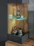 Wohnwand mit 13 Fächern Bjordal 21, Farbe: Eiche Wotan / Anthrazit - Abmessungen: 160 x 210 x 40 cm (H x B x T), mit LED-Beleuchtung