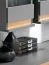 Stylische Wohnwand Bjordal 36, Farbe: Anthrazit / Eiche Wotan - Abmessungen: 150 x 175 x 37 cm (H x B x T), mit LED-Beleuchtung
