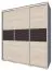 Kleiderschrank | 3 Schiebetüren | 4 Schubladen | 9 Fächer | inkl. Kleiderstange | 180 cm breit | Farbe: Sonoma Eiche Abbildung
