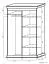Schiebetürenschrank / Kleiderschrank Wewak 22, Farbe: Sonoma Eiche - Abmessungen: 200 x 120 x 62 cm (H x B x T)