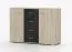 Kommode | 93 x 135 x 44 cm | Sonoma / Kiefer | Komovi 03 | 2 Türen | 4 Schubladen | 6 Fächer | Griffe: Aluminium silberfarben | eckig