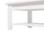 Weißer Couchtisch / Beistelltisch mit einer Ablagefläche Palilula 02, ABS, Farbe: Weiß / Weiß Matt, Maße: 45 x 124 x 60 cm, einfaches und modernes Design