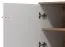 TV-Schrank / TV-Möbel mit zwei Türen Kanjiza 02, Farbe: Eiche Flagstaff / Weiß / Weiß Hochglanz, zwei Kabeldurchführungen, Maße: 59,5 x 157 x 40 cm, sechs Fächer