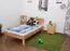 Jugendbett Wooden Nature 01 Kernbuche massiv geölt  - Liegefläche 100 x 200 cm (B x L) 