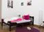 Jugendbett "Easy Premium Line" K4, 120 x 200 cm Buche Vollholz massiv schokobraun lackiert