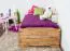 Einzelbett / Stapelbett Wooden Nature 424, Eiche massiv Natur geölt - 90 x 200 cm (B x L)