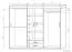 Schiebetürenschrank / Kleiderschrank Kikori 13, Farbe: Sonoma Eiche - Abmessungen: 210 x 250 x 62 cm (H x B x T)