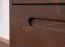 Kleiderschrank mit einer Schublade Engordany 05 | Buche Vollholz massiv | lackiert | Drehtürenschrank | eine Kleiderstange | Farbe: Walnuss | Maße: 200 x 90 x 58,5 cm