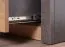 TV-Unterschrank Selun 13, Farbe: Eiche Dunkelbraun / Grau - 53 x 130 x 53 cm (H x B x T)