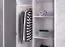 Kinderzimmer - Drehtürenschrank / Kleiderschrank Walter 01, Farbe: Weiß / Grau Hochglanz - 191 x 80 x 50 cm (H x B x T)