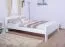 Doppelbett "Easy Premium Line" K6 in Überlänge, 180 x 220 cm Buche Vollholz massiv weiß lackiert