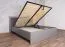 Doppelbett im modernen Design Hannut 50, Farbe: Anthrazit - Liegefläche: 160 x 200 cm (B x L)
