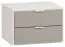 Nachtkommode Bellaco 41, Farbe: Weiß / Grau - Abmessungen: 32 x 45 x 40 cm (H x B x T)