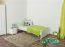 Kinderbett 100 x 200 cm | Massivholz: Kiefer | Weiß Lackiert Abbildung